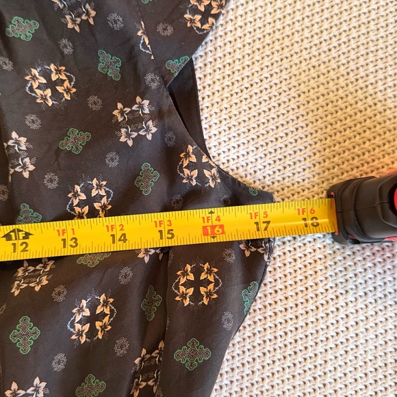 J. CREW 100% Silk Cap Sleeve Black Floral Midi Dress - Picture 13 of 15